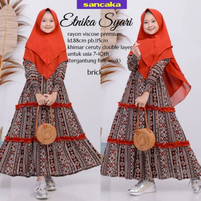ETNIKA SYARI/GAMIS ANAK TERBARU