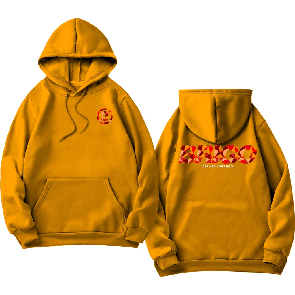Sweater Hoodie BRIGO crystal Sablon DTF Fleece Cotton II BRIGO Jumper Hoodie crystal II M-XXL (Pria &amp; Wanita) Free stiker&amp;Gantungan Kunci