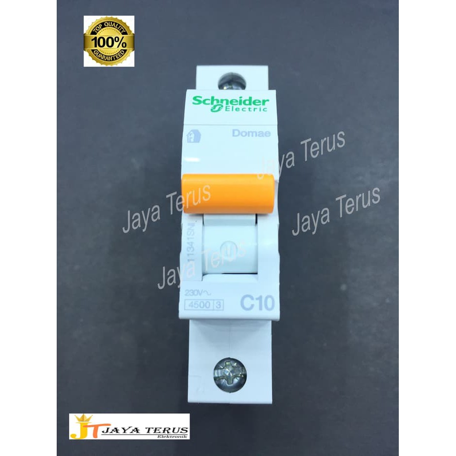 mcb domae voltase rendah SCHNEIDER Electric 1 phase 2A 4A listrik ASLI