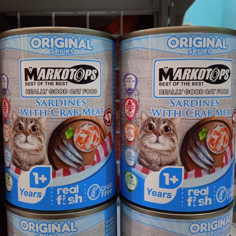 Makanan Kucing Markotop 400gr (12 kaleng) - Markotops Kaleng 400 gram