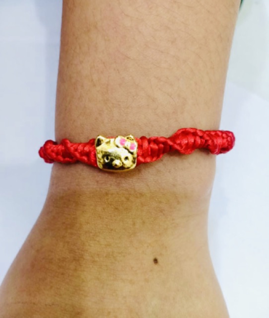 Gelang tangan wanita //gelang rajut  tali // gelang rajut lapis emas