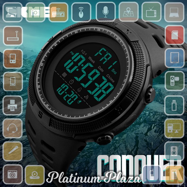 SKMEI Jam Tangan Digital Pria - DG1251 - Black`8K3UVU-