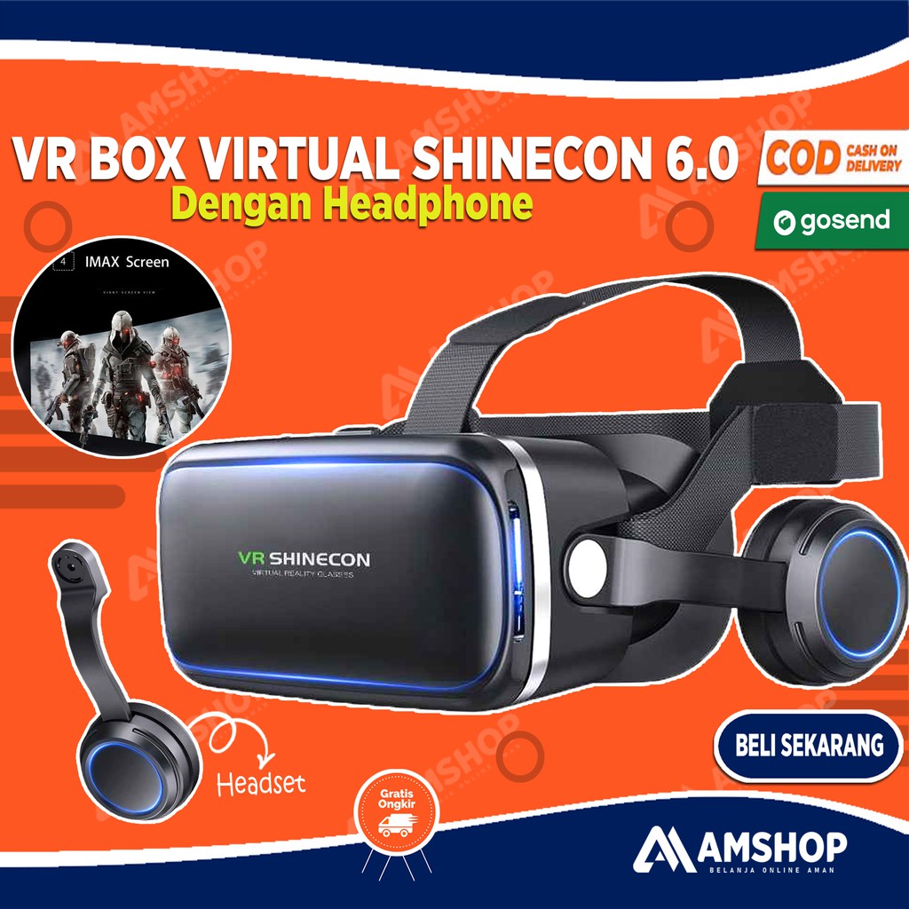 Jual VR Box Virtual Shinecon 6.0 VR Box Virtual Reality dengan