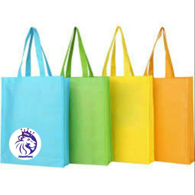 

GOODIE BAG HANDLE TALI 30X45X9 KANTONG SPUNBOND TAS KAIN LIPAT SAMPING TOTE BAG ( 1 lusin )