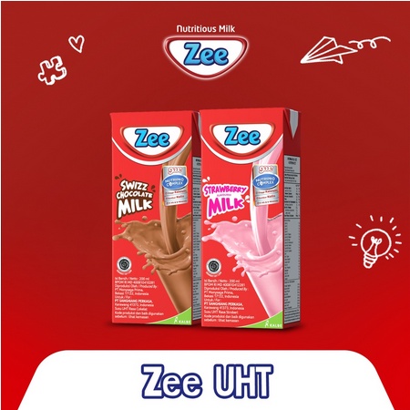 Zee UHT Swizz Coklat dan Strawberry KBB