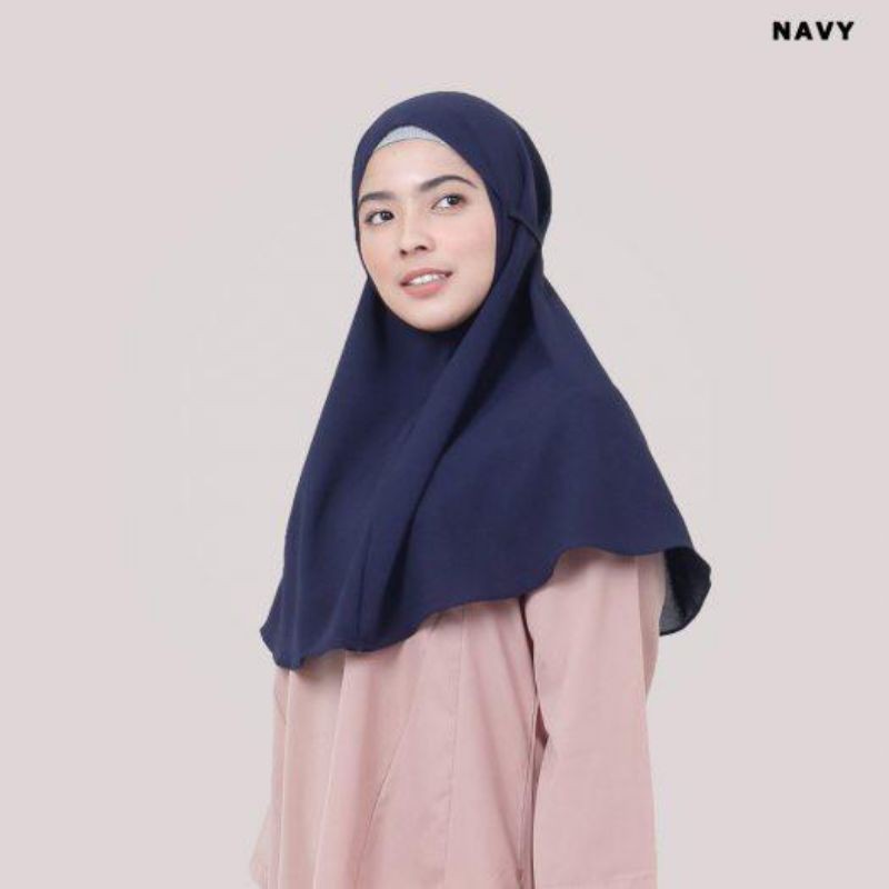SALE Jilbab instan bergo maryam Hyget TERMURAH / Syria tali hijab-navy