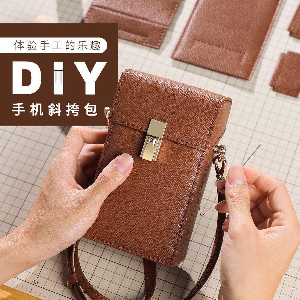 Bodoh Ikan Kecil Wanita Rokok Tas Warna Solid Woven Nyata Kulit Sapi Crossbody Sel Ponsel Tas Kecil 