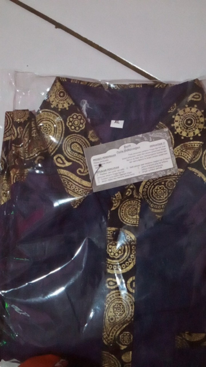 Baju Batik Kombinasi Kemeja Batik Kombinasi Motif Kiong Warna Marron Navy Hitam Size M L Xl Xxl Cod