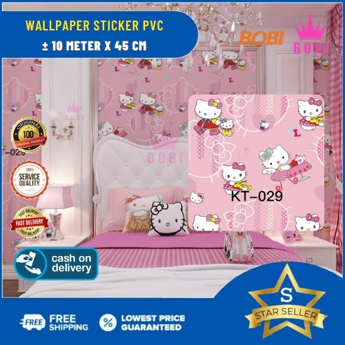 misi- BOBI Wallpaper Dinding Vinly Hello Kitty