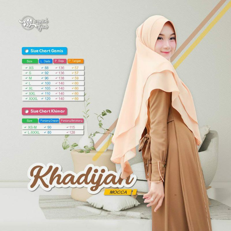 Khadijah Set by Marwah ORI gamis Syari