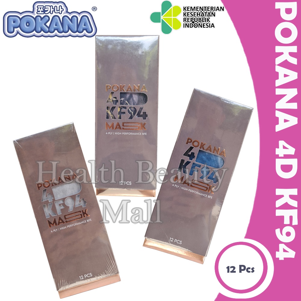 POKANA 4D KF94 Earloop Masker Medis Sachet isi 12 pcs KF 94 12Pcs