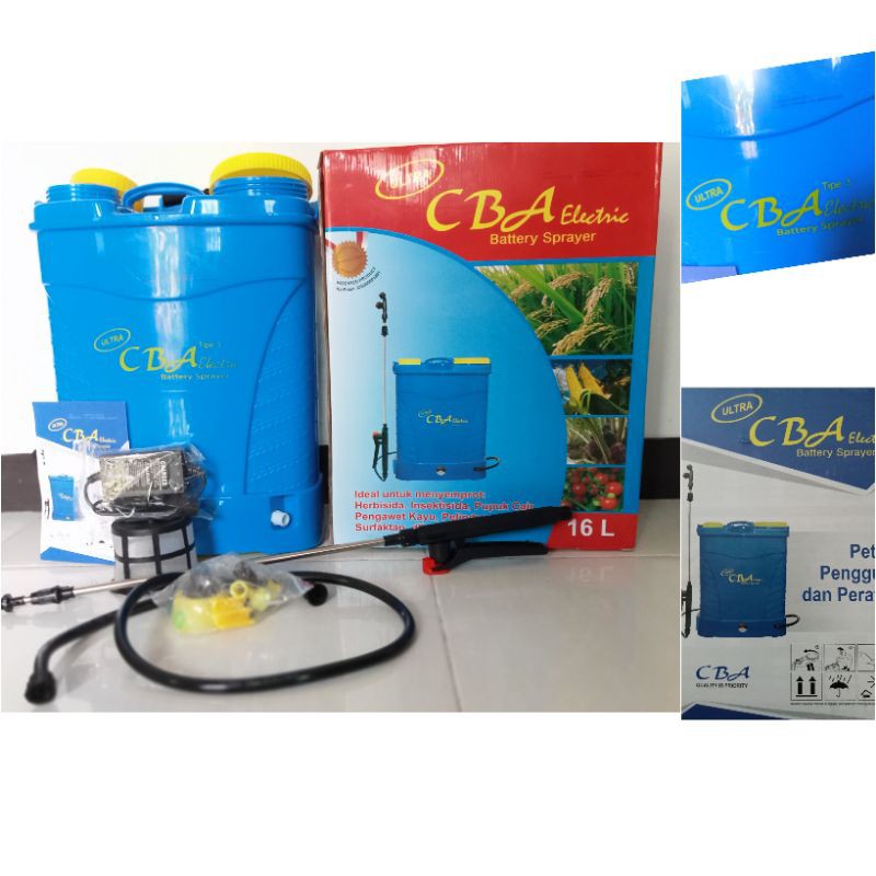 SPRAYER CBA (ULTRA) ELEKTRIK/VISTAR/JITU 2IN1 16 L Alat Semprot Tanaman Pertanian