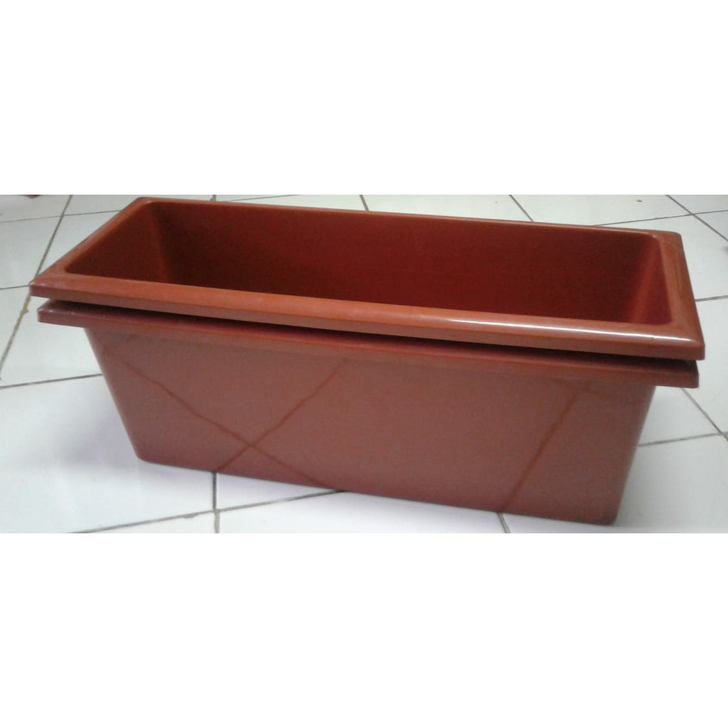 Pot Sgp 09 Merah Bata Pot Plastik Panjang 65cm Bibit Bunga Merah Bata