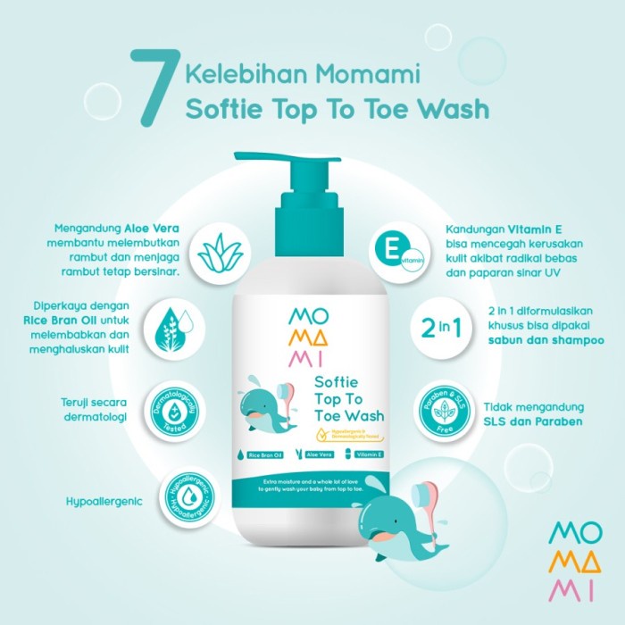 Momami Hair Wash / Body Wash / To To Toe Wash