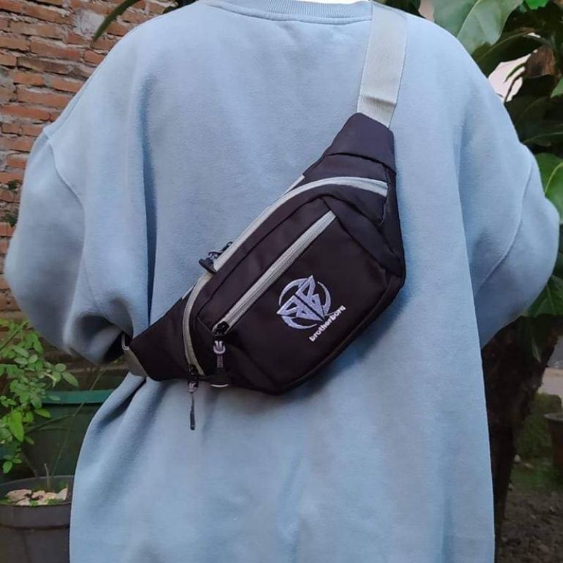 TAS SELEMPANG WAIST BAG PRIA DISTRO OUTDOOR