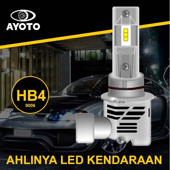 Lampu LED Mobil AYOTO HB4 9006 Original (1SET)
