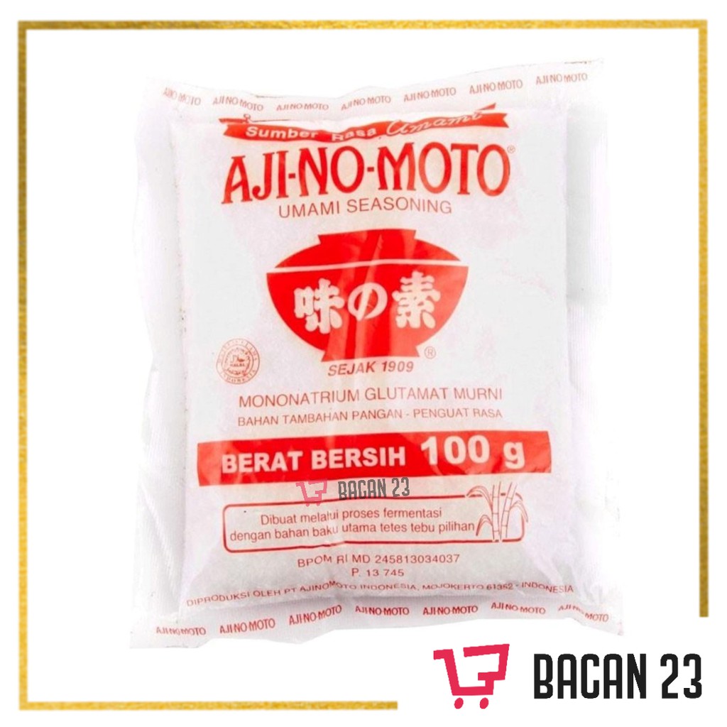 Vetsin Ajinomoto (100gr) / Vitsin / Micin Penyedap Masakan / Bacan 23 - Bacan23