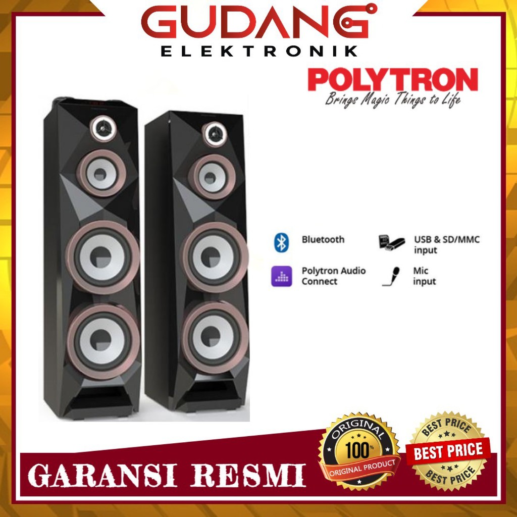 SPEAKER AKTIF POLYTRON PAS 8B28 BLUETOOTH WITH VIDEO OUT POLYTRON PAS8B28