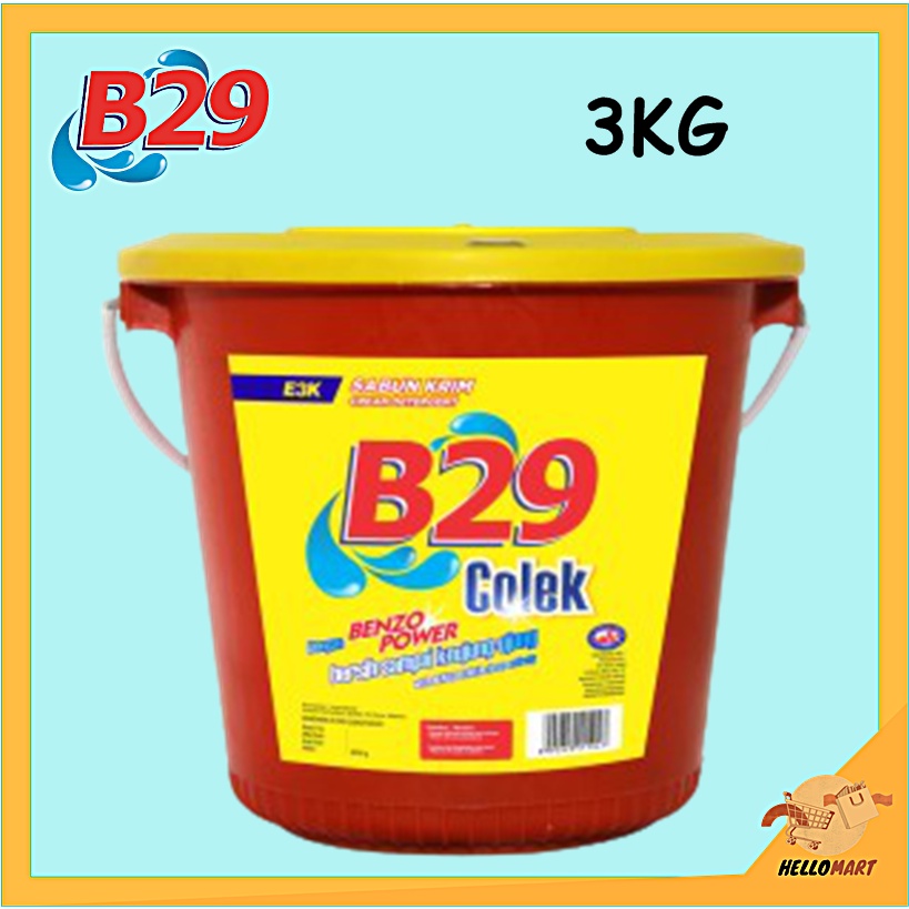 ORIGINAL B29 Sabun Colek Ember 3kg / B29 Sabun Cream Krim / HELLOMARTID