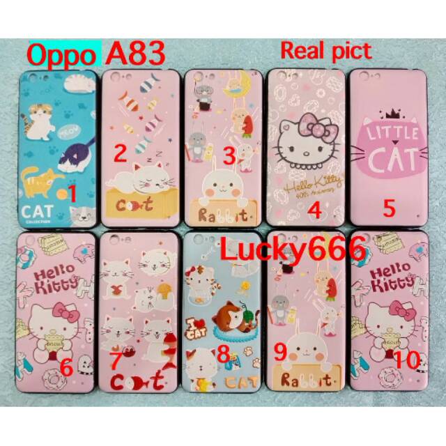 Fuze case karakter oppo a83 silikon timbul oppo a83 a 83