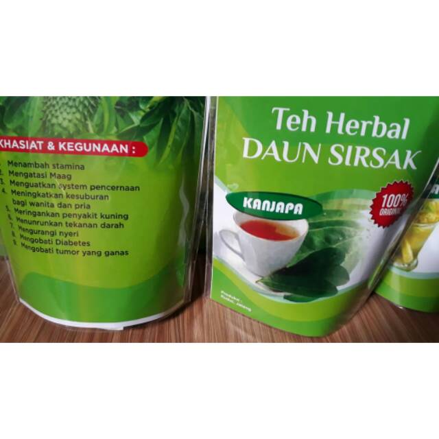 

Teh Herbal *Kanjapa* Daun Sirsak asli