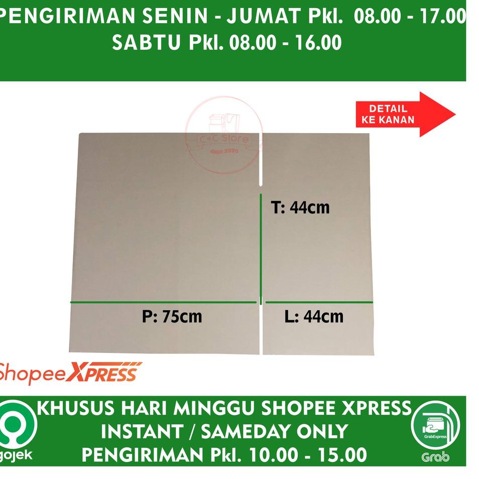 

➱ Kardus Karton Box Polos Corrugated 75x44x44 ◘