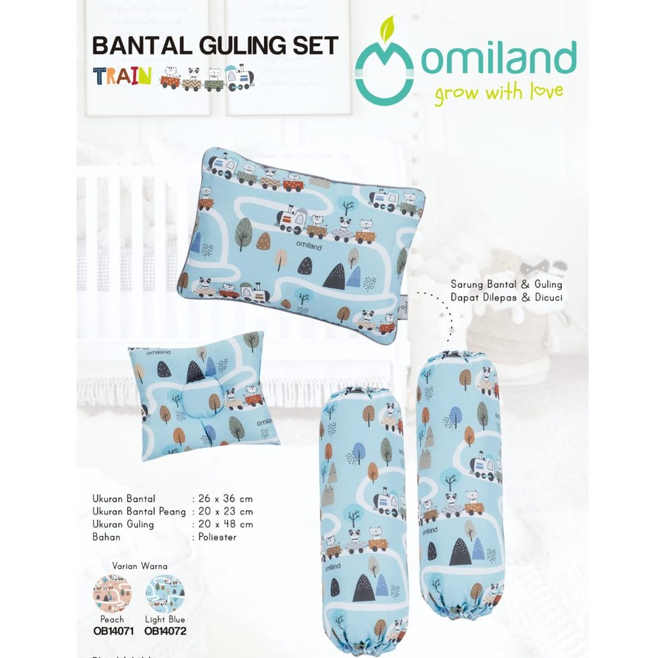 Bantal Set bayi Omiland ( Bantal+Guling Set ) / Bantal bayi set Omiland Bantal dan Guling Set