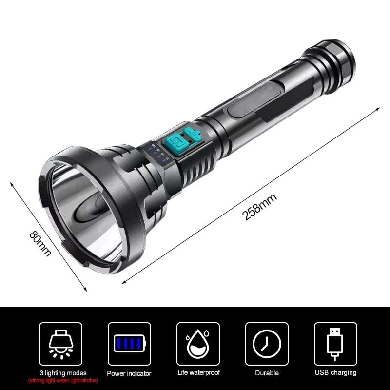 SENTER LED USB CHARGE FLASHLIGHT/ SENTER LED CHARGEABLE / SENTER CAS LED