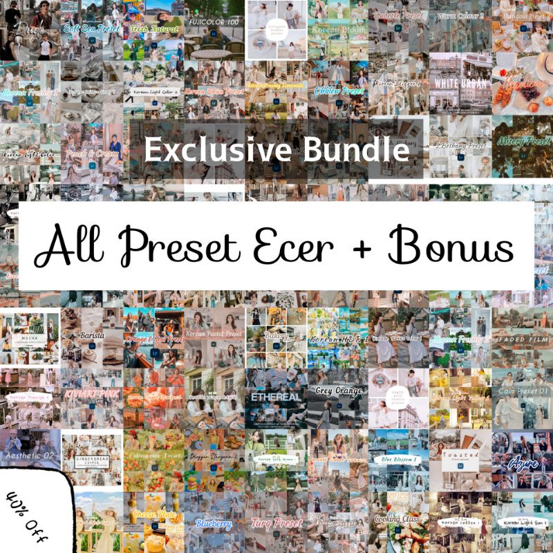 Bundle Semua Preset Lightroom Satuan / Ecer // 120+ preset &amp; Bonus Exclusive