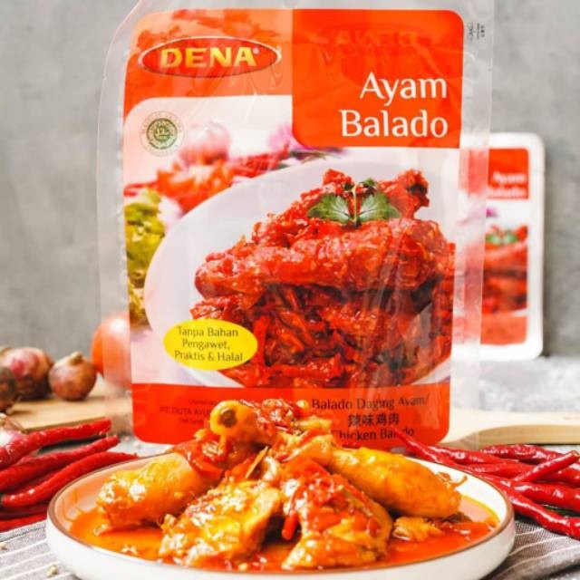 

Dena Ayam Balado 500Gram / Makanan Siap Saji / Isi 5 Pack