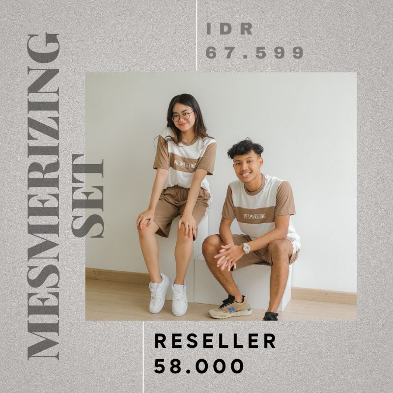 MESMERIZING SET DEWASA - Promo 10.10 Family Set baju olahraga daily wear kaos kekinian baju tidur murah unisex