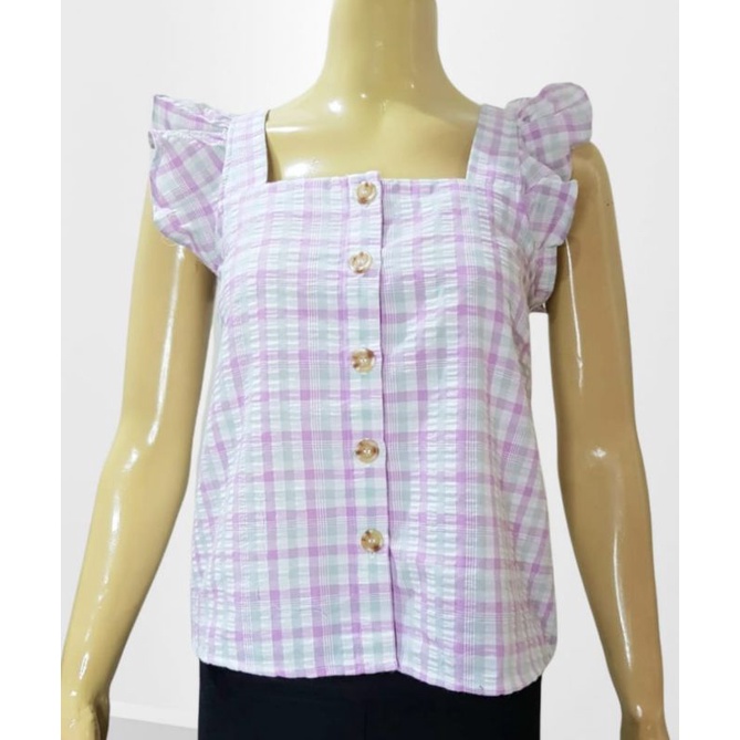 BLOUSE SLEEVELESS CASUAL BRANDED TERMURAH