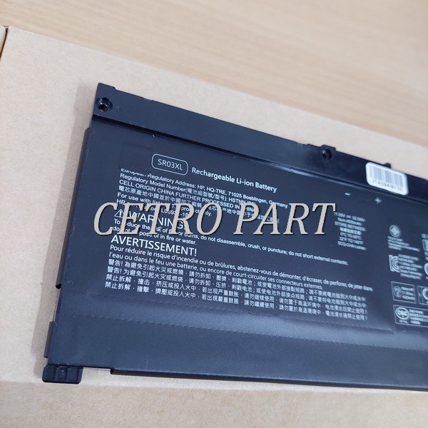 BATERAI LAPTOP HP OMEN 15-CE509TX 15-CE510TX 15-CE511TX 15-CE015DX SR04XL HSTNN-DB7W