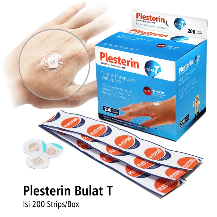 Plesterin Bulat T Transparan OneMed box isi 200pcs OJB