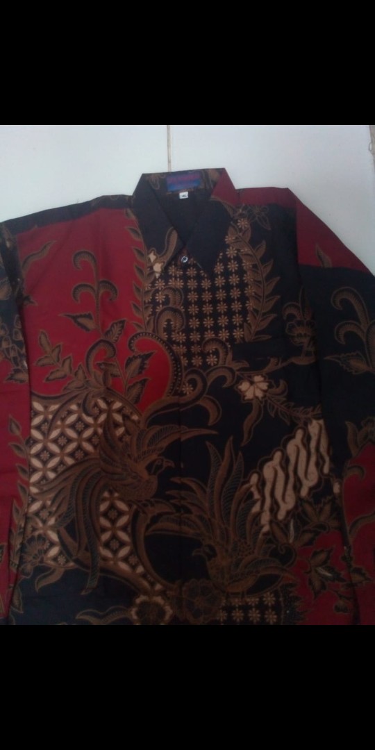 Kemeja Batik Pria Lengan Panjang Ao2 Katun Halus Sragenan