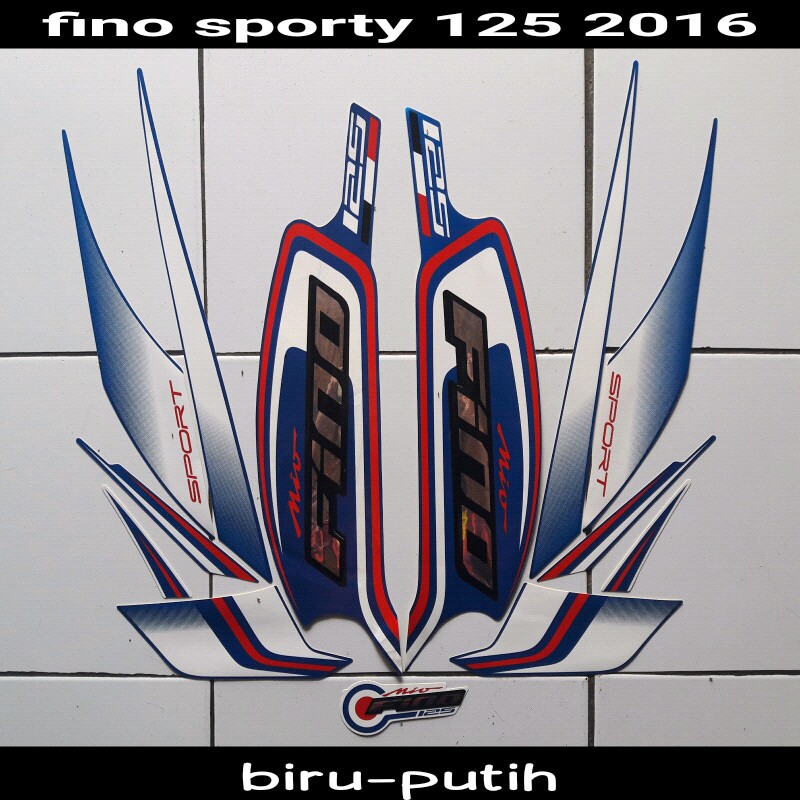 stiker motor yamaha fino sporty 125 2016 biru