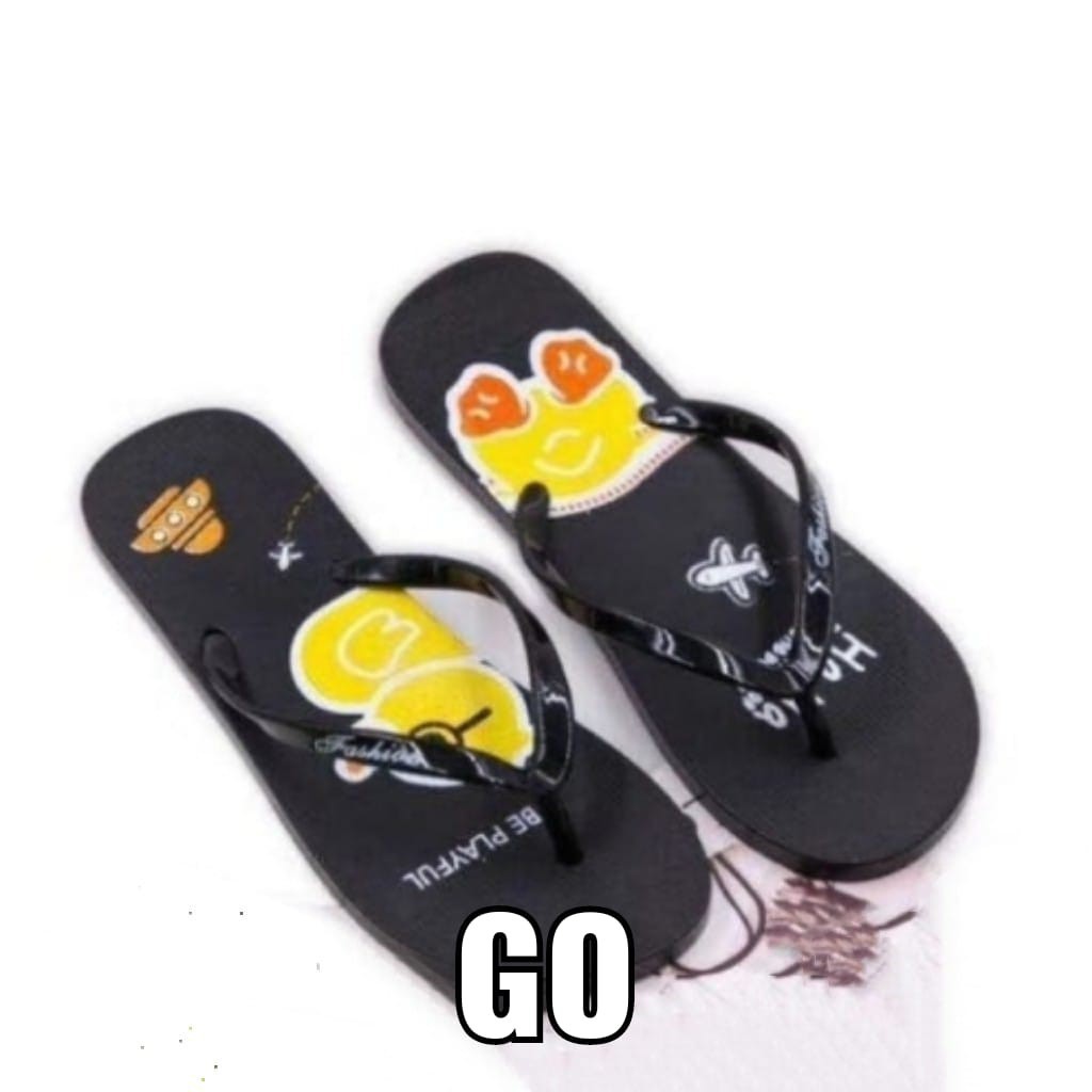 sogo Import BEBEK Sandal Wanita Murah Japit Casual Teplek Sendal Cewek Flat Jepit