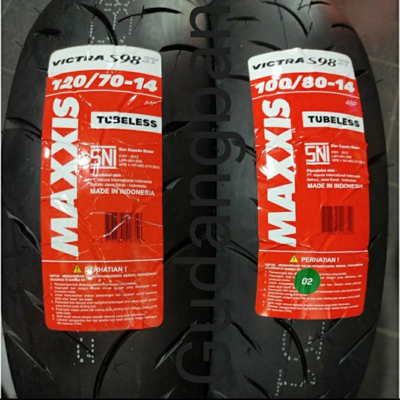 PAKET BAN PCX150 MAXXIS VICTRA 120/70-14 & 100/80-14