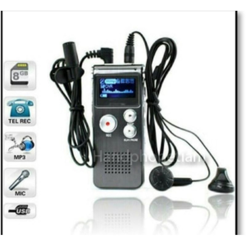 digital voice recorder 8Gb perekam suara MP3 Player USB Digital