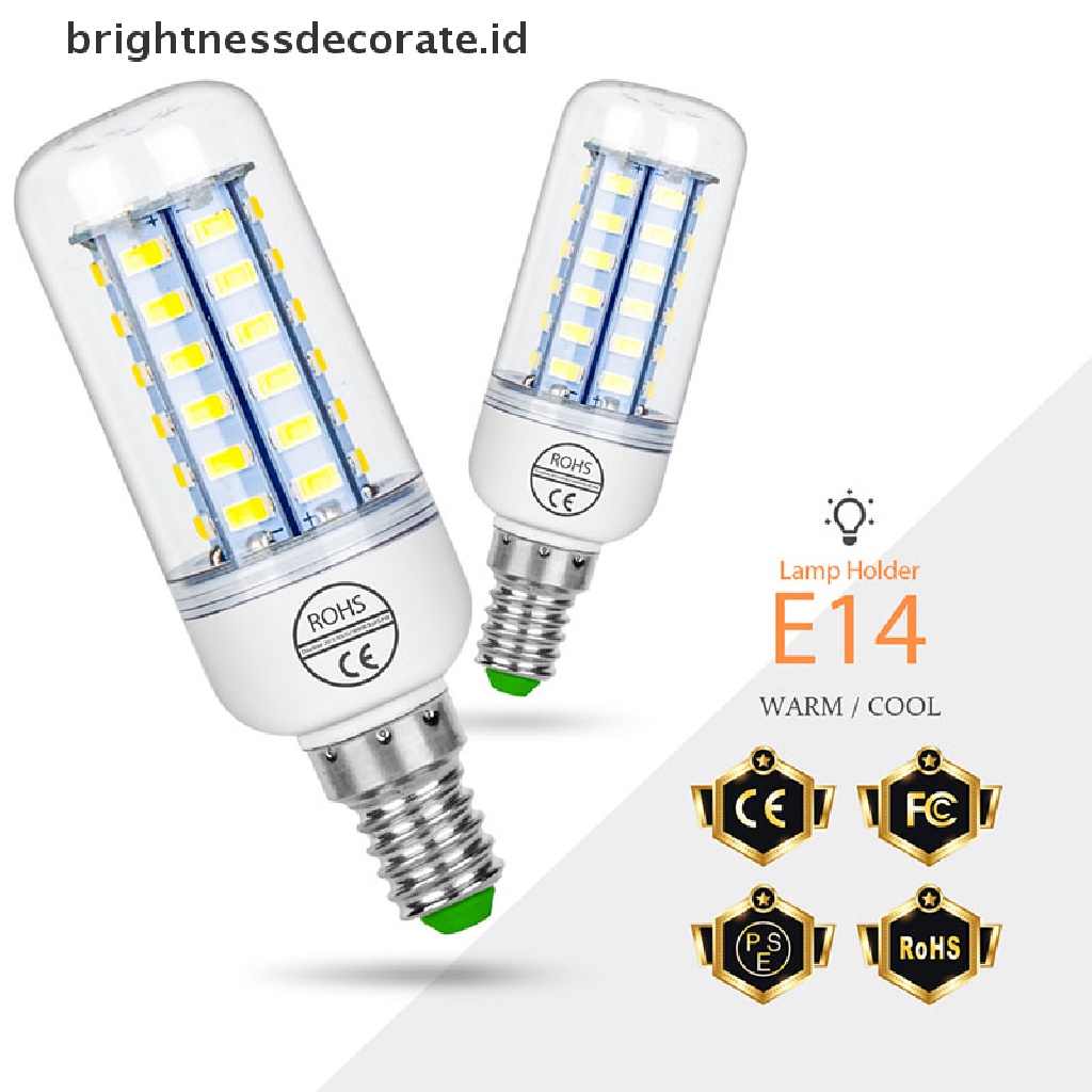 Bohlam Lampu Jagung Led E27 / e14 220v Warna Putih Dingin