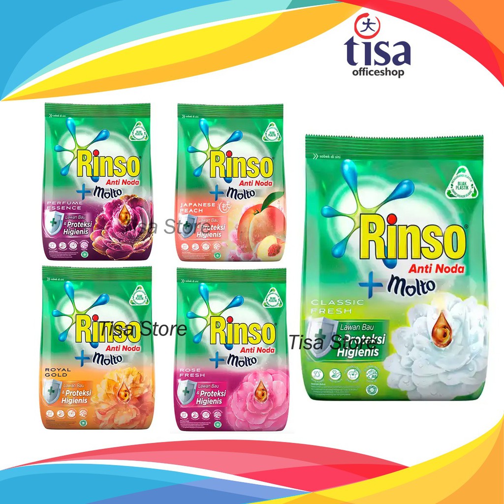  Deterjen Bubuk  Rinso anti noda 770 gr Shopee Indonesia