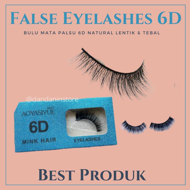 Bulu Mata Palsu 3 Dimensi Eyelashes Lem Bulu Mata Natural Lentik Tebal Lebat Original Murah