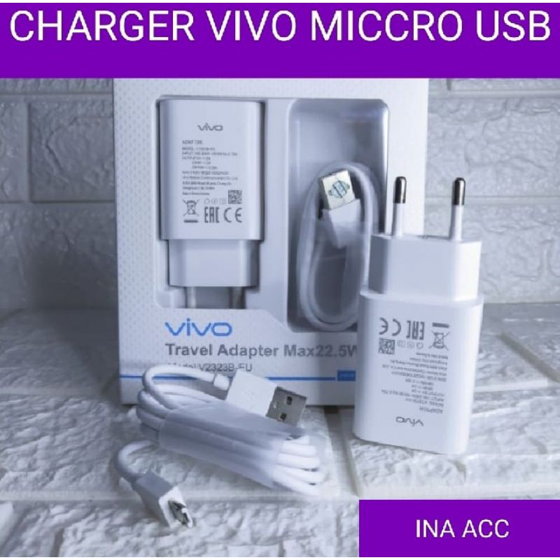 Charger vivo micro USB fast charging cas hp hendphond