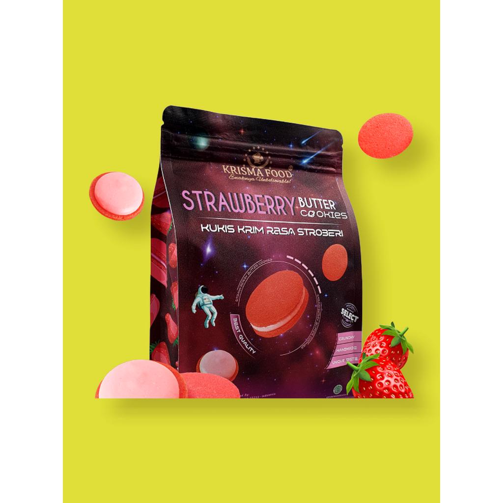 

Krisma Food Strawberry Butter Cookies