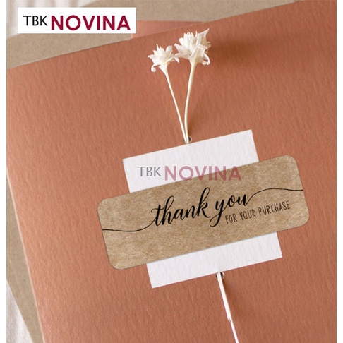 [LONG KRAFT ] Stiker Thank You / Label Segel Thank You (10 pcs)