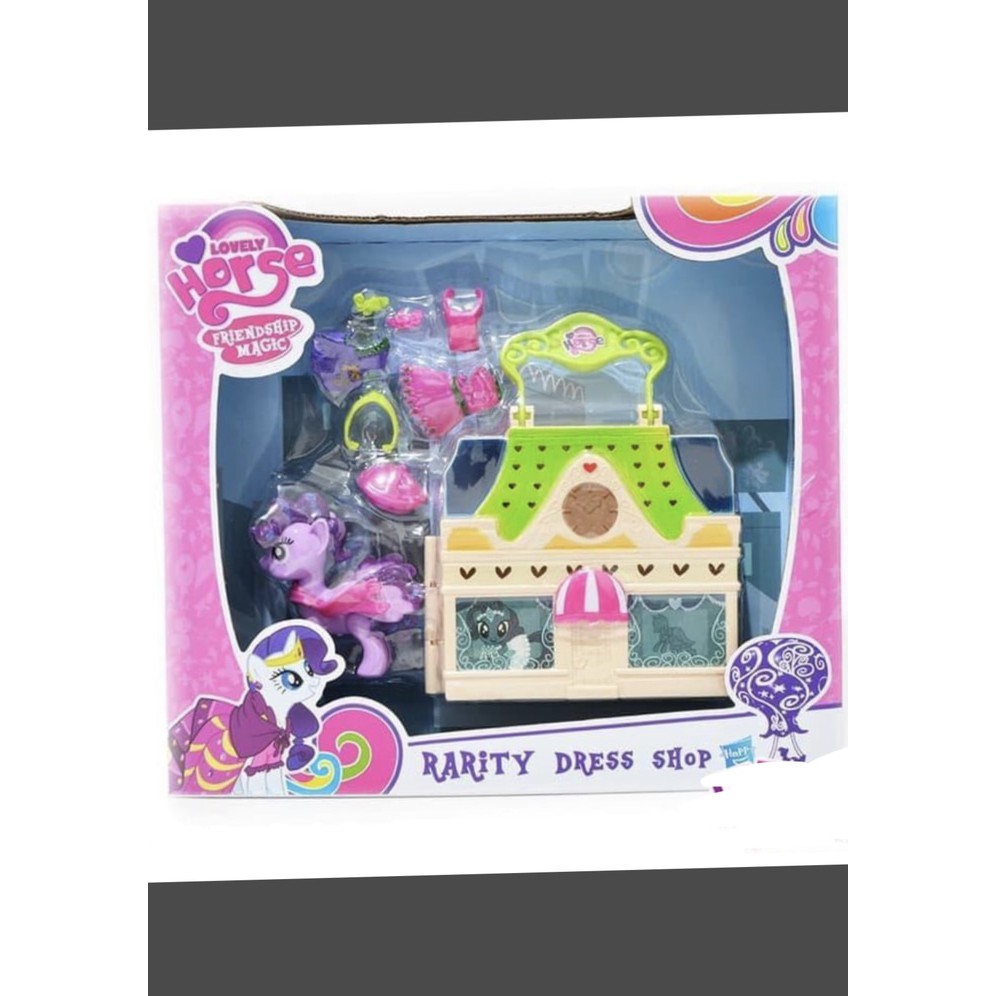 My Little Pony Friendship Rarity Dress Shop - Mainan Anak