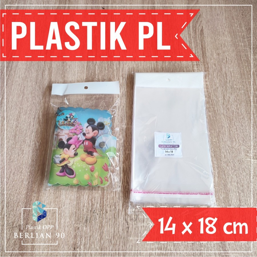 

Plastik Display 14x18 cm Plastik Aksesoris Lubang Tebal 40s Mic