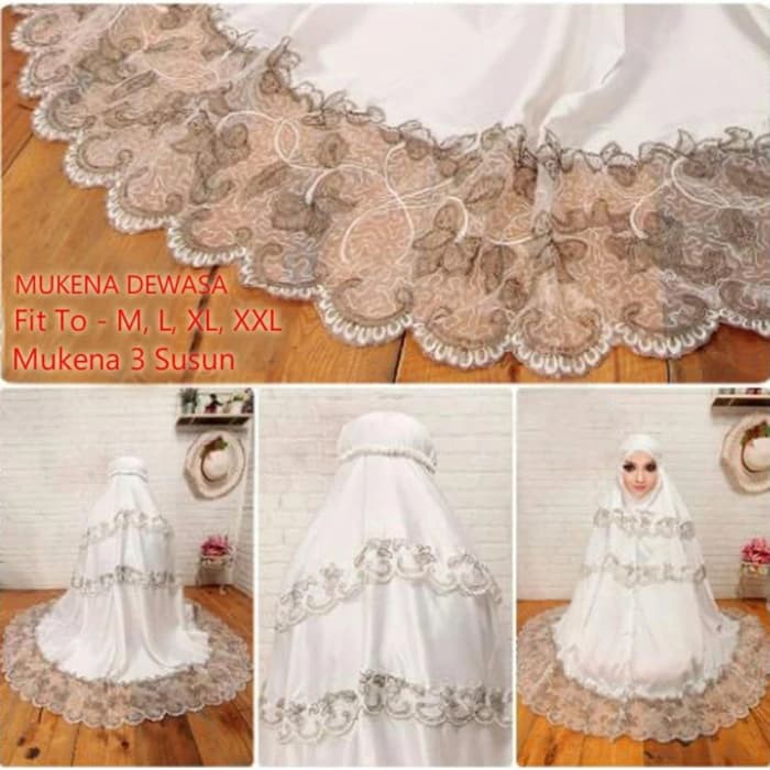 Micci Fashion Mukenah Dewasa - Putih - Best Seller Diskon