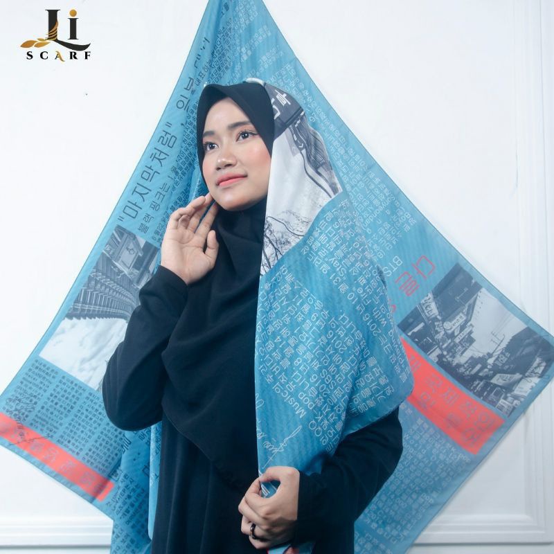 jilbab Korean newspaper ori li-scarf