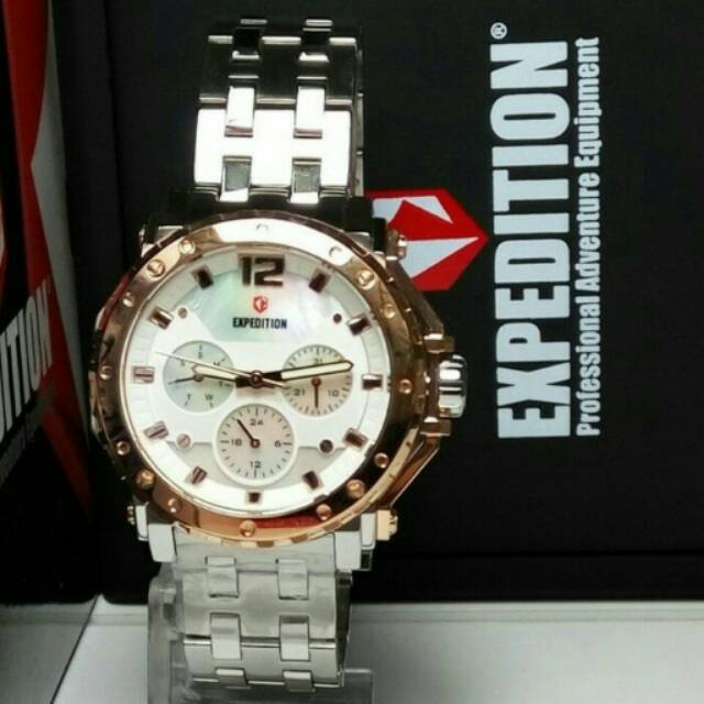 Jam Tangan Wanita Original Expedition E6402 Ladies Sporty Rantai